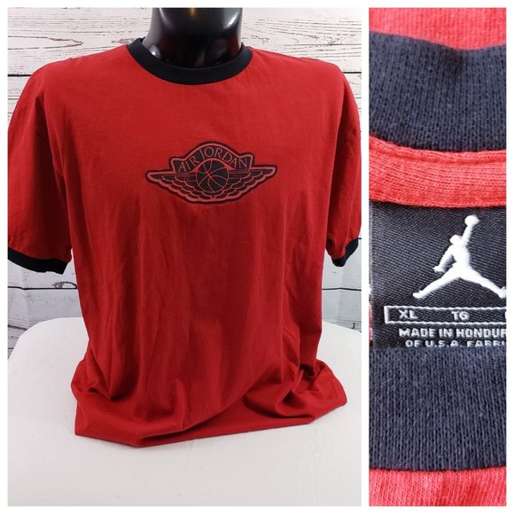 Jordan Other - Air Jordan Signature Men's Red Crew Neck T-Shirt*